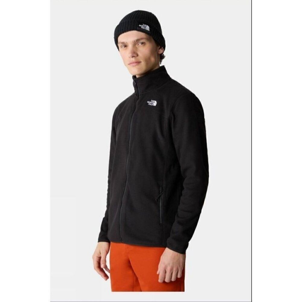 The North Face Mens Black Full-Zip Fleece Polartecc Jacket Large